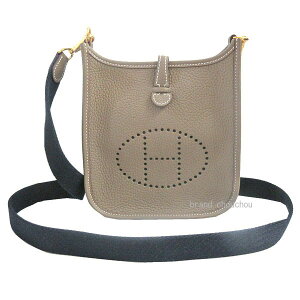 Brand new Hermes Evelyn 16 TPM Short Amazone Bag Etoupe Gold Hardware Taurillon Clemence Leather Box Ribbon Wrapping Vi GX G 16 Mini TPM V[g A}] Gg[v S[h g V