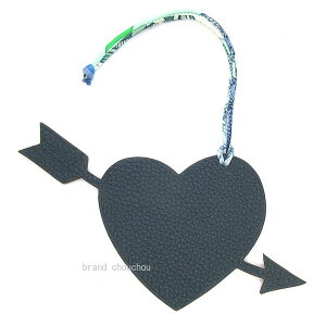  Vi  GX veBAbV `[ n[g@lCr[ IW  { bsO@Hermes Petit H charm Heart  arrow Nevy Orange