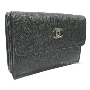 ��V�i�� CHANEL �V���l�� �X���[���t���b�v �E�H���b�g �J�����A ���z �L���r�A �~�j �u���b�N �S�[���h���� AP0116 B07529 94305 small wallet �� ���{�� �J�����A ���b�s���O�@��