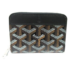��V�i�␳�K�i GOYARD �S���[�� ���z ���E���h�t�@�X�i�[ �R�C���P�[�X �}�e�B�j�����~�j �W�b�v �J�[�h �� �u���b�N ����Brand new�� GOYARD Goyard MATIGNON MINI WALLET Round Zipper Coin Wallet Black Box Genuine