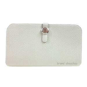 s Vi tHERMES GX hS fI GM gS ׃g Vo[ z K  { bsO sBrandNewt HERMES Dogon Duo GM Togo Beton Silver Hardware Wallet K Stamp Box Ribbon Wrapping