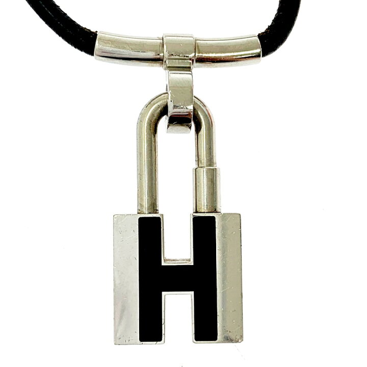 楽天市場】【中古】HERMES エルメス メタル レザー Hモチーフ カデナ 