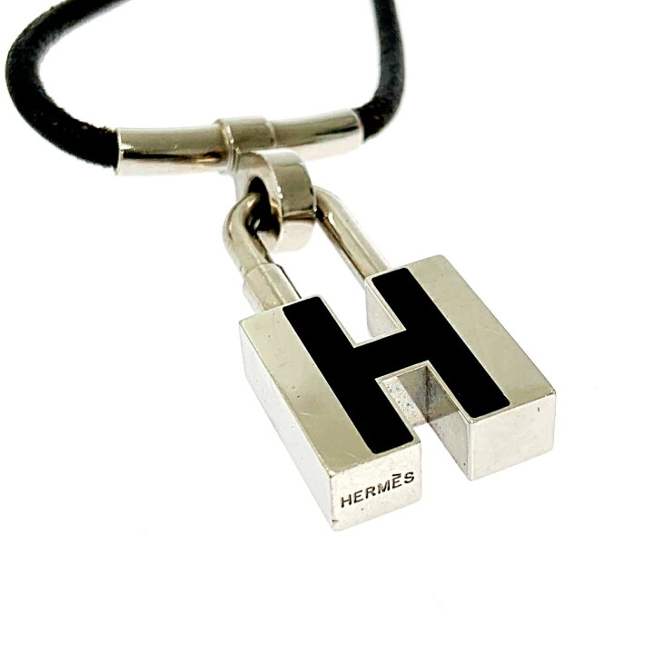 楽天市場】【中古】HERMES エルメス メタル レザー Hモチーフ カデナ 