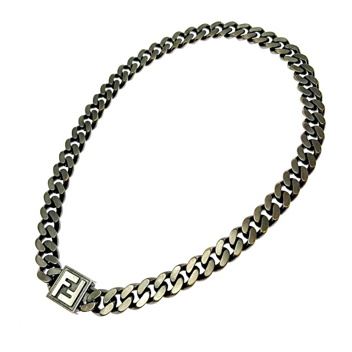 楽天市場】【中古】【箱付き】 FENDI フェンディ メタル FFモチーフ  
