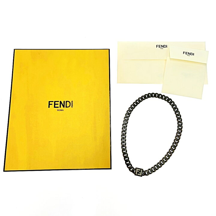 FENDI FFモチーフネックレス 【ほぼ未使用】 ※箱に若干汚れ有 ※箱無し 