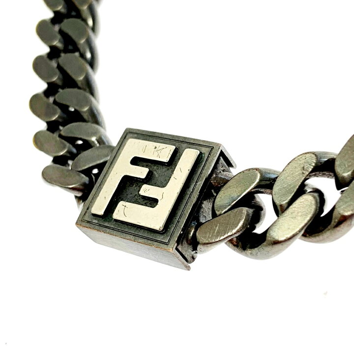 楽天市場】【中古】【箱付き】 FENDI フェンディ メタル FFモチーフ  