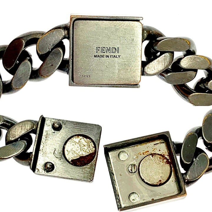 楽天市場】【中古】【箱付き】 FENDI フェンディ メタル FFモチーフ  