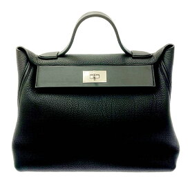 【中古】HERMES エルメス トゴ ヴァンキャトル35 ハンドバッグ ブラック U刻印 189469 ハンドバッグ