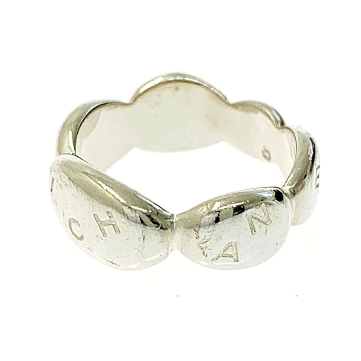 楽天市場】【中古】CHANEL シャネル シルバー925 ロゴ リング  