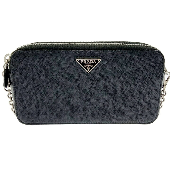 楽天市場】【中古】【箱付き】 PRADA プラダ サフィアーノ ダブル  