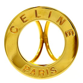 【中古】CELINE セリーヌ GP ロゴ サークル スカーフリング レディース 221106 スカーフリング