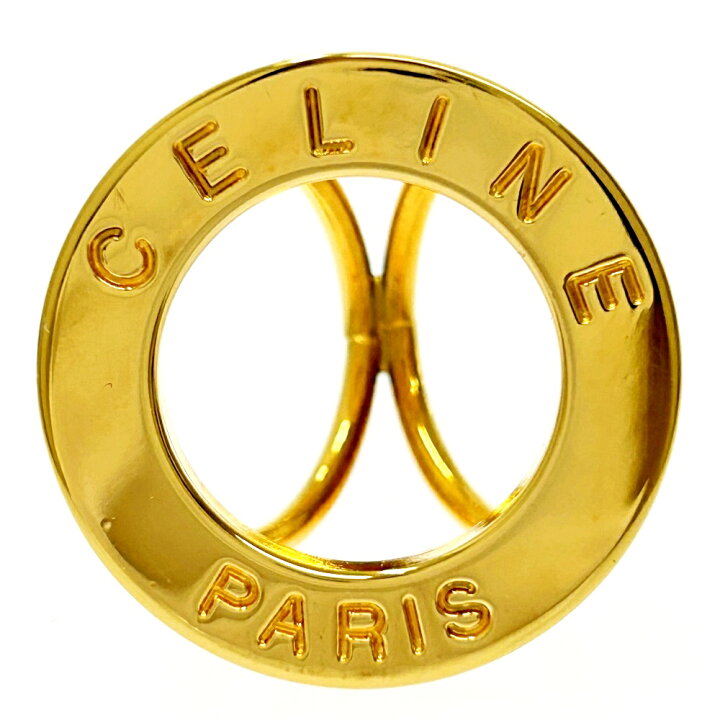 楽天市場】【中古】CELINE セリーヌ GP ロゴ サークル スカーフリング  