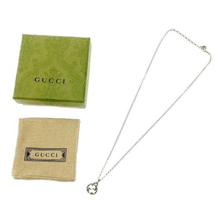 楽天市場】【中古】【箱付き】 GUCCI グッチ シルバー インター 