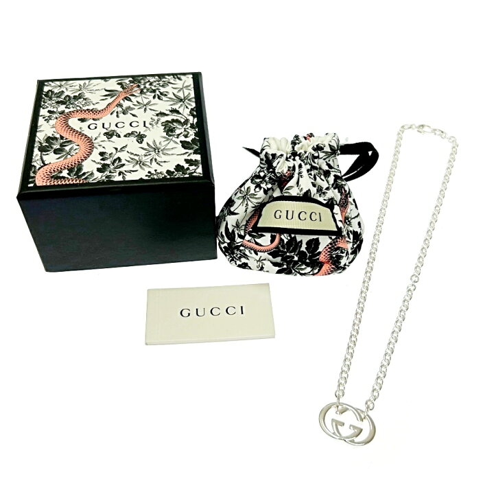 楽天市場】【中古】【箱付き】 GUCCI グッチ シルバー インター 