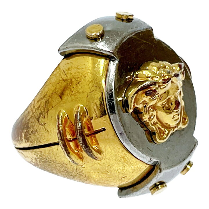 楽天市場】【中古】VERSACE ヴェルサーチ GP メデューサ リング メンズ  