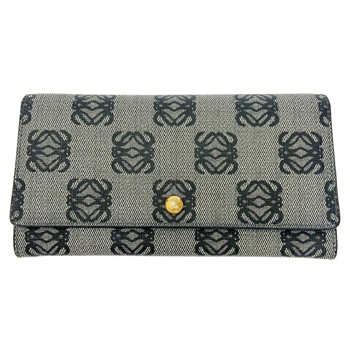 楽天市場】【中古】【箱付き】 LOEWE ロエベ PVC アナグラム 長財布  