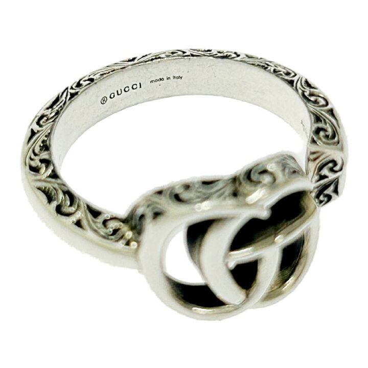 楽天市場】【中古】GUCCI グッチ シルバー アラベスク GG エングレー 