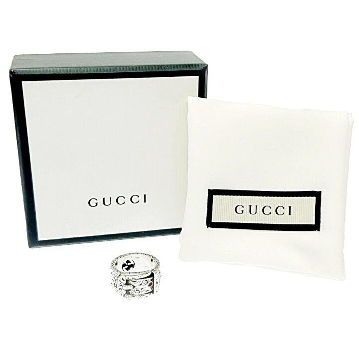 楽天市場】【中古】【箱付き】 GUCCI グッチ シルバー インター  