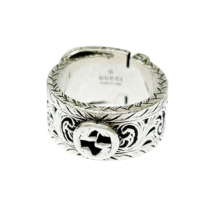 楽天市場】【中古】【箱付き】 GUCCI グッチ シルバー インター 