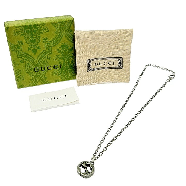 楽天市場】【中古】【箱付き】 GUCCI グッチ シルバー インター  