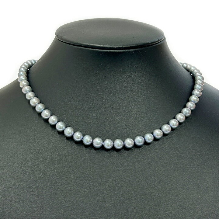 TASAKIグレー系アコヤ真珠ネックレス TASAKI あこや真珠パール 