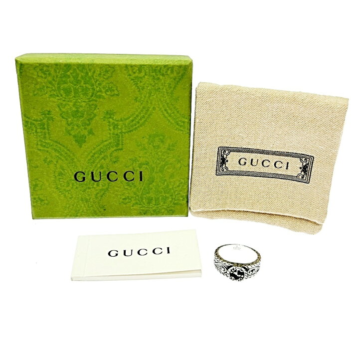 楽天市場】【中古】【箱付き】 GUCCI グッチ シルバー インター 