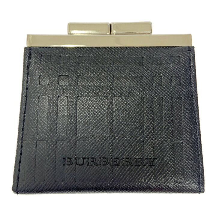 楽天市場】【中古】BURBERRY バーバリー レザー がま口 コインケース 