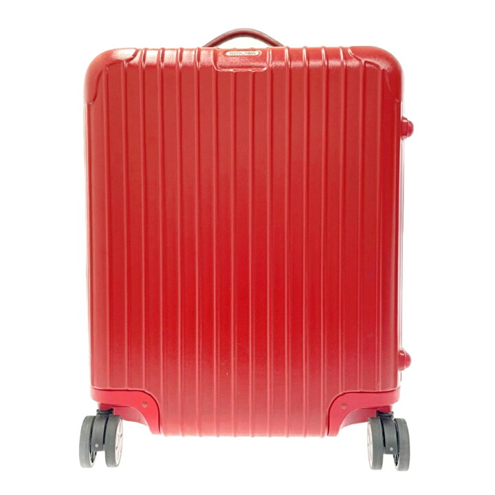 リモワ キャリーバッグ ポリカーボネート レッド SALSA DELUXE RIMOWA キャスター付き旅行かばん レディース 中古