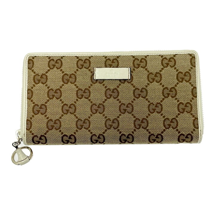 楽天市場】【中古】GUCCI グッチ 224246 キャンバス レザー GGロゴ 