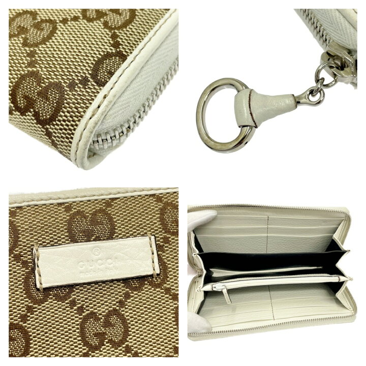 楽天市場】【中古】GUCCI グッチ 224246 キャンバス レザー GGロゴ 