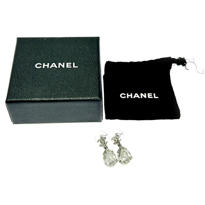 楽天市場】【中古】【箱付き】 CHANEL シャネル メタル ラインストーン  