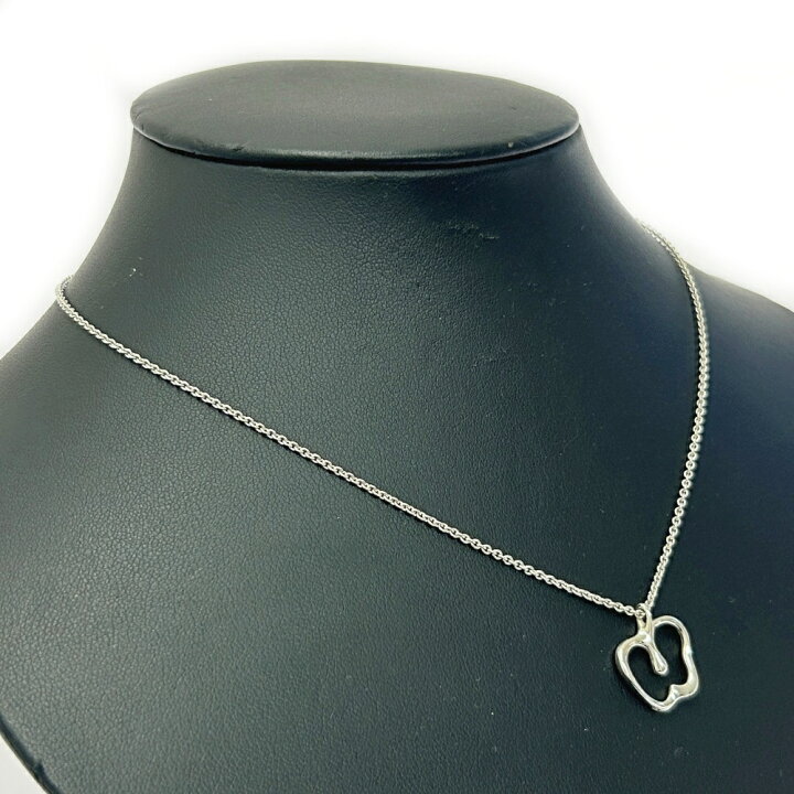 中古 TIFFANY Co ティファニー シルバー アップルモチーフ ネックレス 3 8g 925刻印 404291 ネックレス ブランドショップ カラー