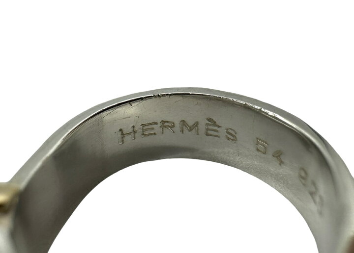 HERMES エルメス ベルトリング SV925 Au750 コンビ 53 エルメス HERMES 