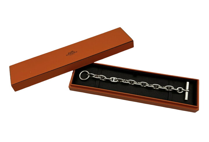楽天市場】【美品】HERMES エルメス シェーヌダンクル MM ブレスレット 