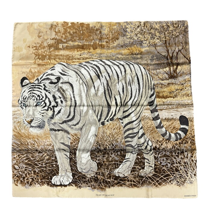 楽天市場】【未使用】HERMES エルメス カレ 90 スカーフ TIGRE DU 
