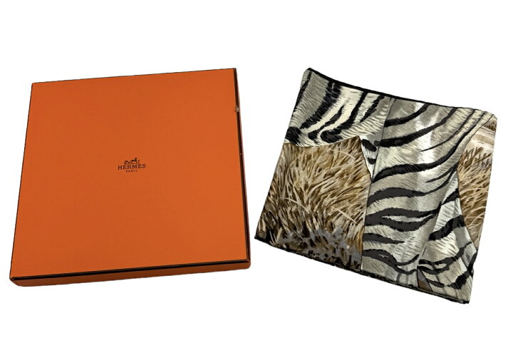 楽天市場】【未使用】HERMES エルメス カレ 90 スカーフ TIGRE DU 
