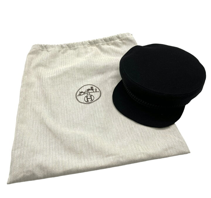 楽天市場】【美品】HERMES エルメス ドーヴィル キャスケット 帽子  