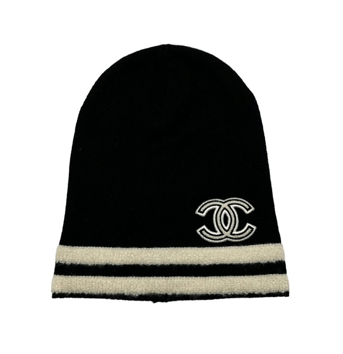 楽天市場】【未使用】CHANEL シャネル ニット帽 帽子 23AW ココマーク 