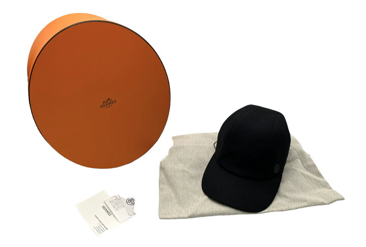 楽天市場】【美品】HERMES キャップ 帽子 セリエ シルバー金具 レザー
