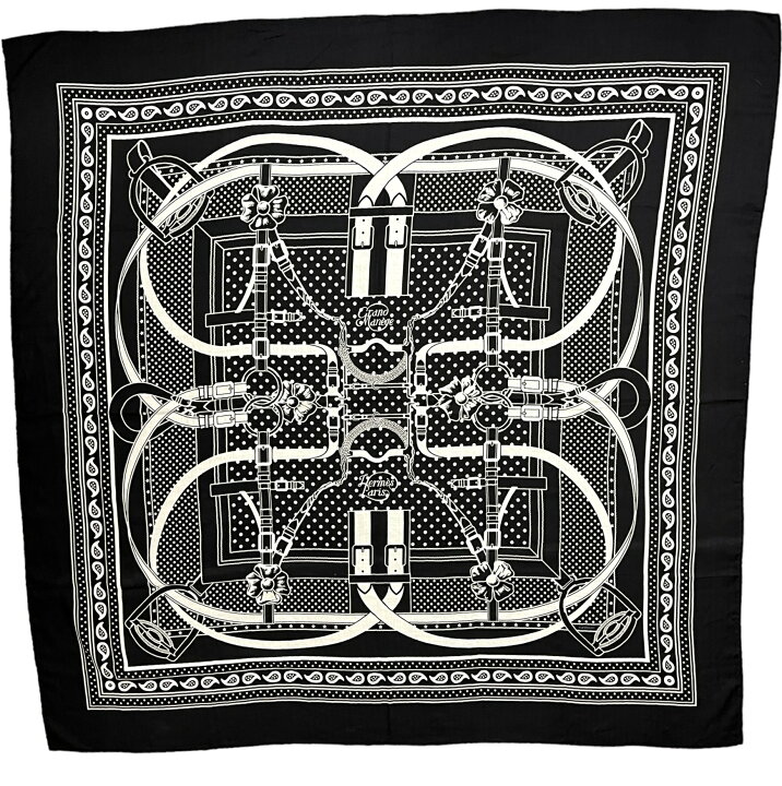 楽天市場】【中古】HERMES エルメス カレ 140 Grand Manege Bandana  