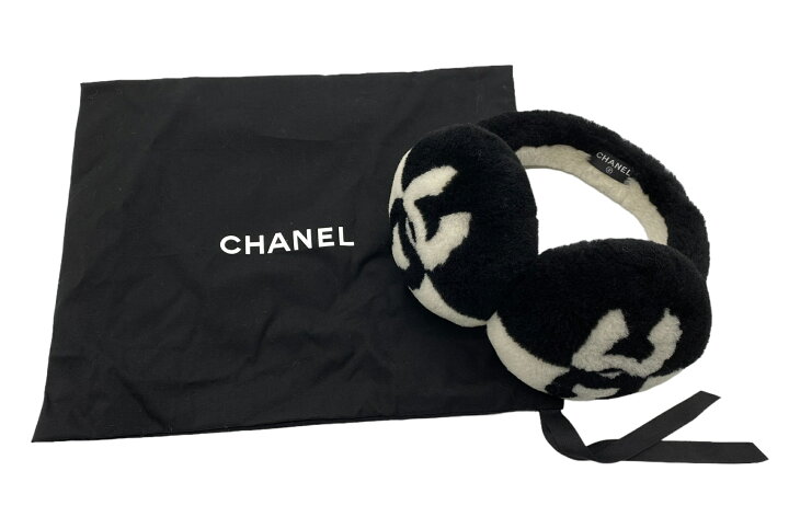 楽天市場】【美品】CHANEL シャネル イヤーマフ 耳当て ココマーク 