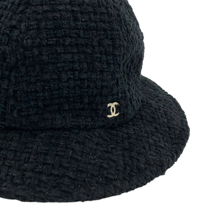 CHANEL シャネル ココ バケットハット 帽子 ブラック M｜Yahoo!フリマ 