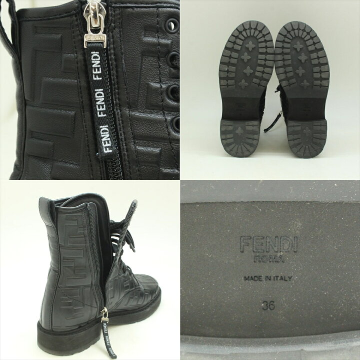 楽天市場】FENDI フェンディ 8T8018AADS FF エンボス レースアップ 