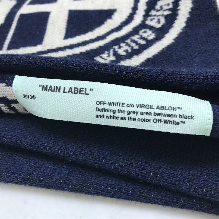 楽天市場】OFF-WHITE オフホワイト OMMA001E18407008 ロゴマフラー 