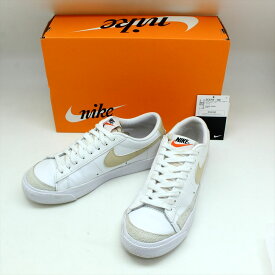 NIKE ナイキ ブレーザー ロー '77 DC4769-106 レディース スニーカー 5.5(22.5cm) W BLAZER LOW '77 WHITE RATTAN 白×ベージュ系 ランニングシューズ 箱付き【中古品】N22-3611 中洲店