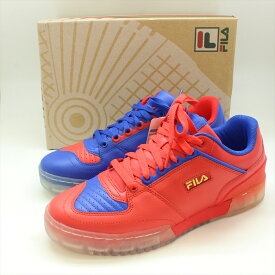 FILA × Kinetics Targa フィラ x キネティクス タルガ MSS21035 ローカットスニーカー ブルー×レッド 28.5cm 【中古品】 23-072414