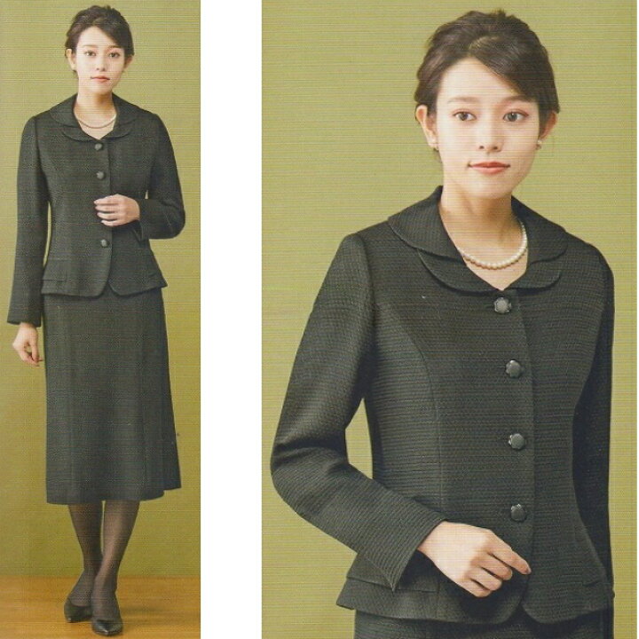 楽天市場】ブラックフォーマル レディース スーツ 礼服 女性 日本製 