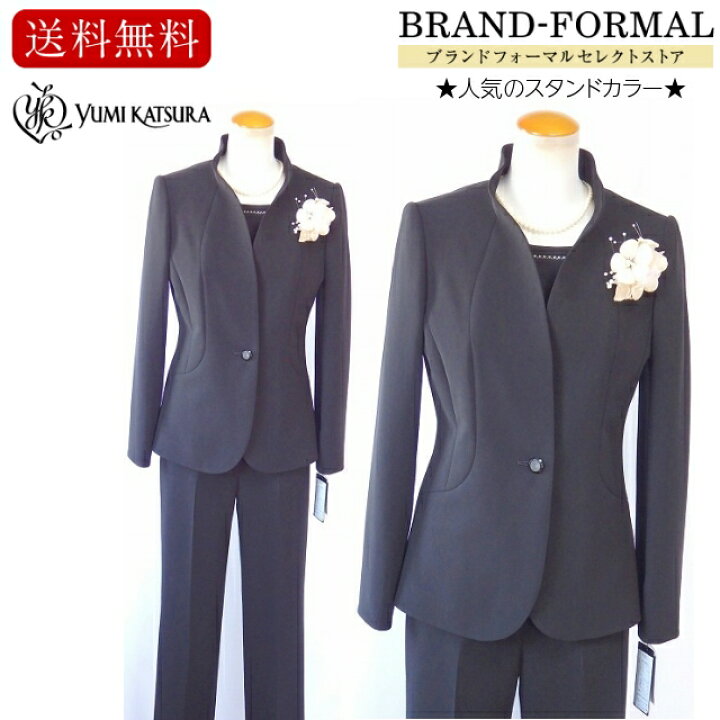 楽天市場】ブラックフォーマル レディース パンツスーツ KATSURA 桂 