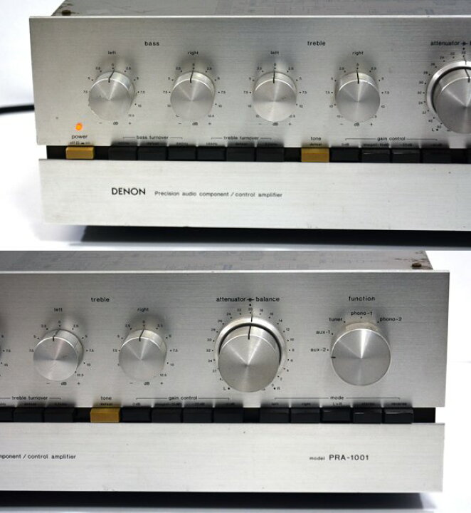 楽天市場】☆DENON デノン PRA-1001 コントロールアンプ プリアンプ 