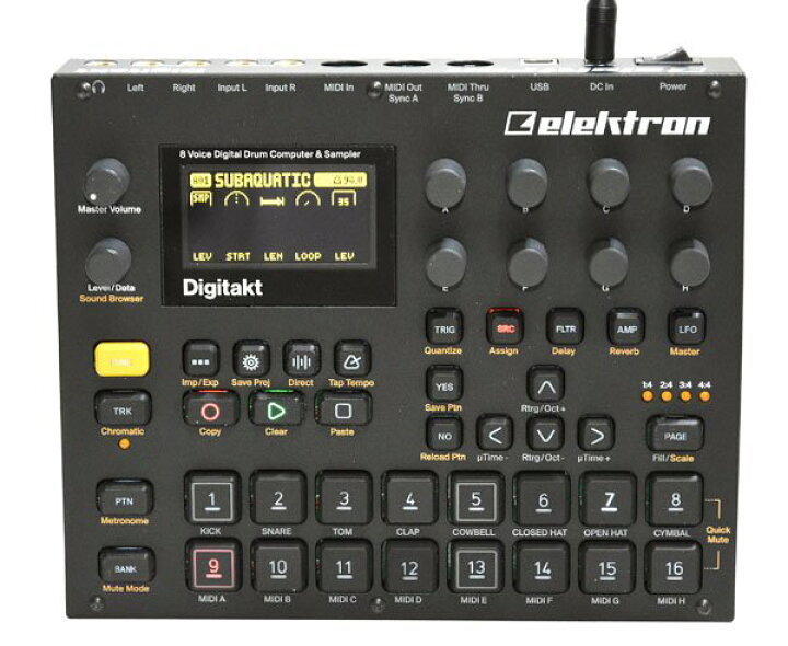楽天市場】☆美品！elektron エレクトロン Digitakt ドラムマシン 